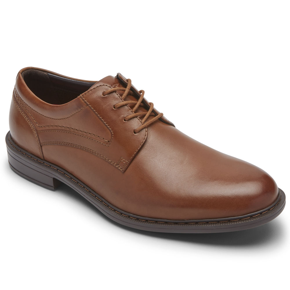 Oxfords Rockport Hombre Mexico - Parsons Plain Toe Marrom - APWGE4563